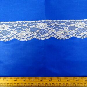 Sophie Lace Flat Trimming 6cm Wide White