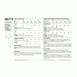 New Look Sewing Pattern 6713