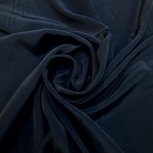 Crepe De Chine Fabric Plain Navy