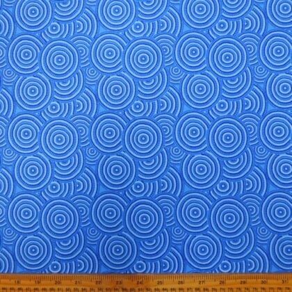 Lycra Patterned Fabric Blue Dorset Rock