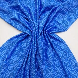 Lycra Patterned Fabric Blue Dorset Rock