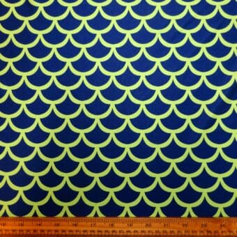 Lycra Patterned Fabric Scaley Whaley