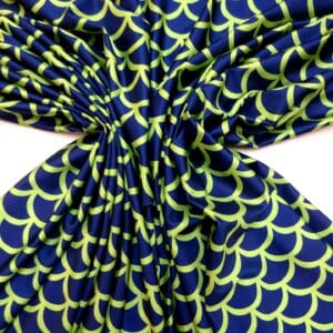 Lycra Patterned Fabric Scaley Whaley