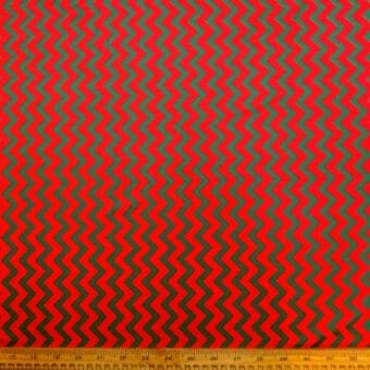 Lycra Patterned Fabric Elves Zig Zag
