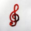 Treble Clef Red