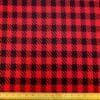 Jacketing Fabric Chunky Hounds Tooth Red Black