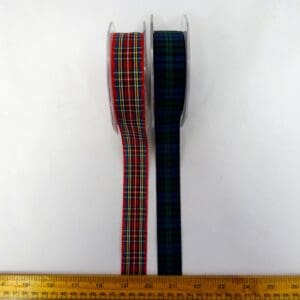 Tartan Ribbon 25mm Wide