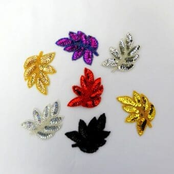 Sequin Motif Leaves