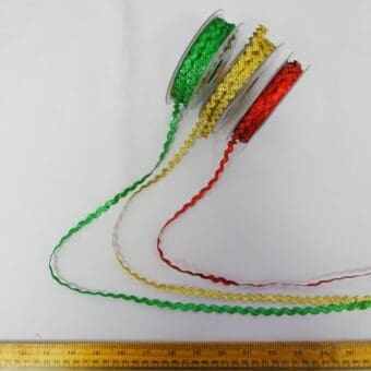 Metallic Lurex Ric Rac Trim Small