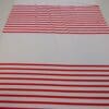 Lycra Fabric Red Sailor Stripe