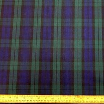 Tartan Fabric Poly Cotton Black Watch