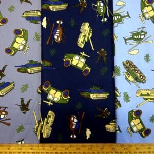 Cotton Fabric Tank Command Print