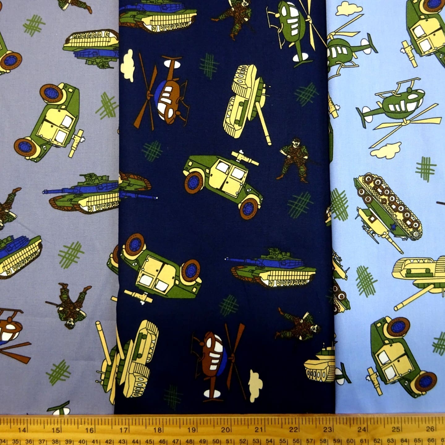 Cotton Fabric Tank Command Print