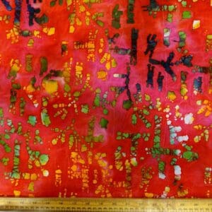 Batik Fabric Cotton Hand Printed Saint Croix Wine