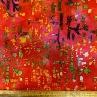 Batik Fabric Cotton Hand Printed Saint Croix Wine