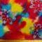 Batik Fabric Cotton Hand Printed Savana Island Blooms Multi Rainbow