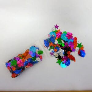 Sequin Packs Assorted Shapes Multi Coloured