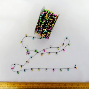 Bead Trimming Christmas Lights Multi