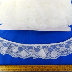 Lace Trimming 60mm Frilled Chicago Ivory