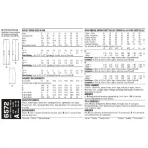 New Look Sewing Pattern 6572