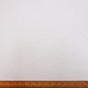 Towelling Fabric 2 Way Stretch White