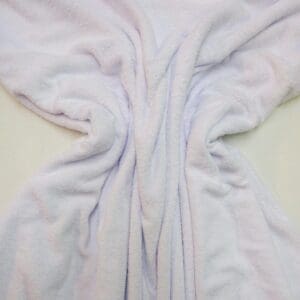 Towelling Fabric 2 Way Stretch White