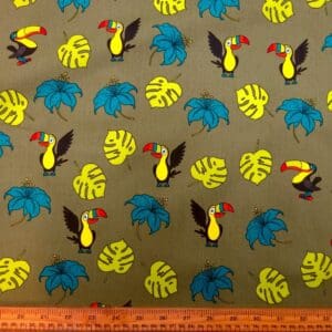 Bird Print Fabric