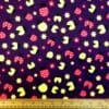 Brushed Cotton Fabric Animal Print Lady Bugs Wine