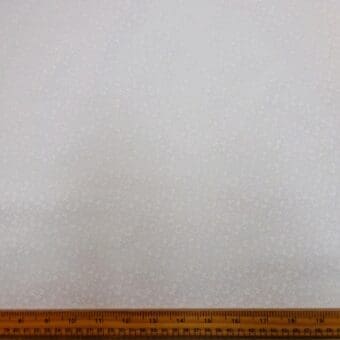 Polyester Cotton Fabric Meringue Flowers White
