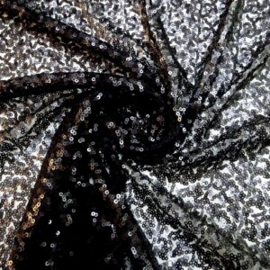 Sequin Blitz Fabric Matt Black