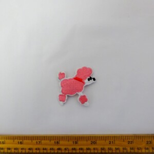 Sew On Motif Pink Poodle
