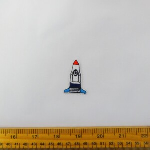 Sew On Motif Space Rocket