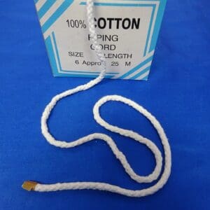Plain Piping Cord 6mm Size 6