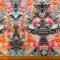 T-Shirting Fabric Floral Jenny In The Jungle Coral