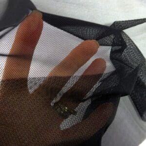 Stretch Body Netting Mesh Fabric Black
