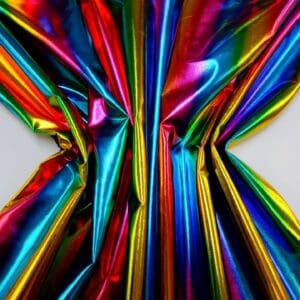 Lycra Spandex Fabric Super Foiled Rainbow 175gsm