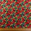 Viscose Fabric Floral Moscow Carnival Black Red