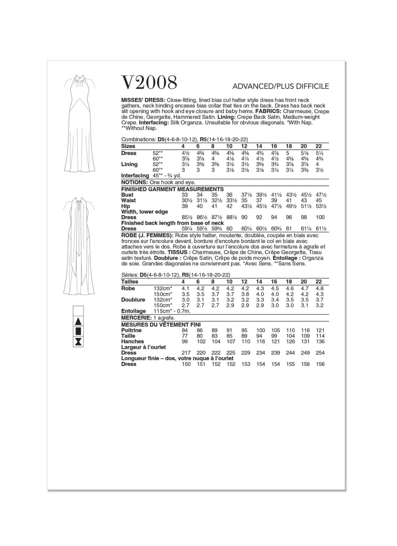 Vogue Sewing Pattern 2008 - Image 5