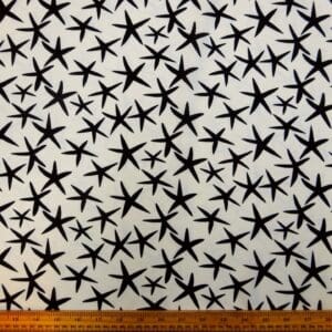Shammy Thin Faux Linen Fabric Shell Star White