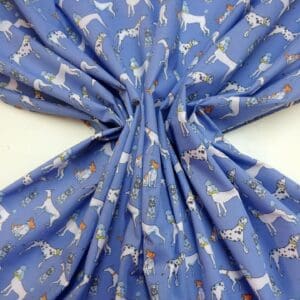 Polyester Cotton Fabric Dog Fest denim