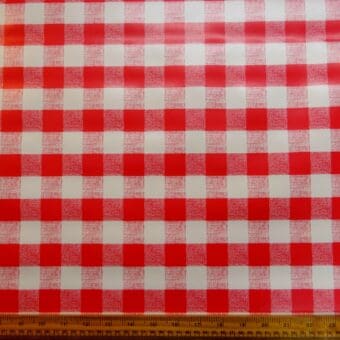 PVC Tabling Fabric Red Gingham