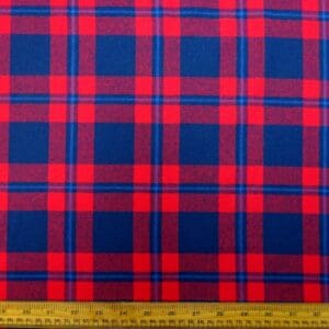 Tartan Fabric Brushed Flannel Royal Jameson Red