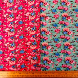 Cotton Print Fabric Floral Sweet Suzy Flowers