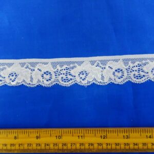Lace Trimming Stretch 3cm Wide Code 658 Ivory