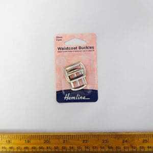 Waistcoat Buckle 20mm 2 Piece Packet Silver
