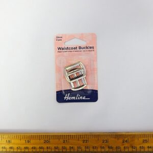 Waistcoat Buckle 20mm 2 Piece Packet Silver
