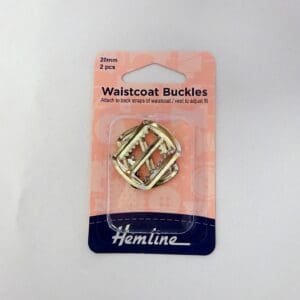 Waistcoat Buckle 20mm 2 Piece Packet Silver