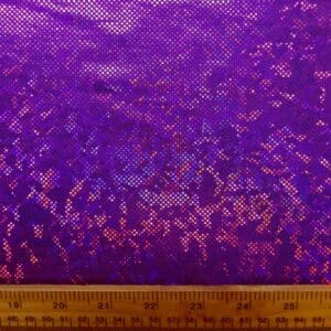 Lycra Hologram Fabric Shattered Glass Ice Chip purple