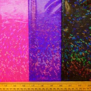 Lycra Hologram Fabric Shattered Glass Ice Chip