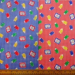 Polyester Cotton Fabric Old School Gingham